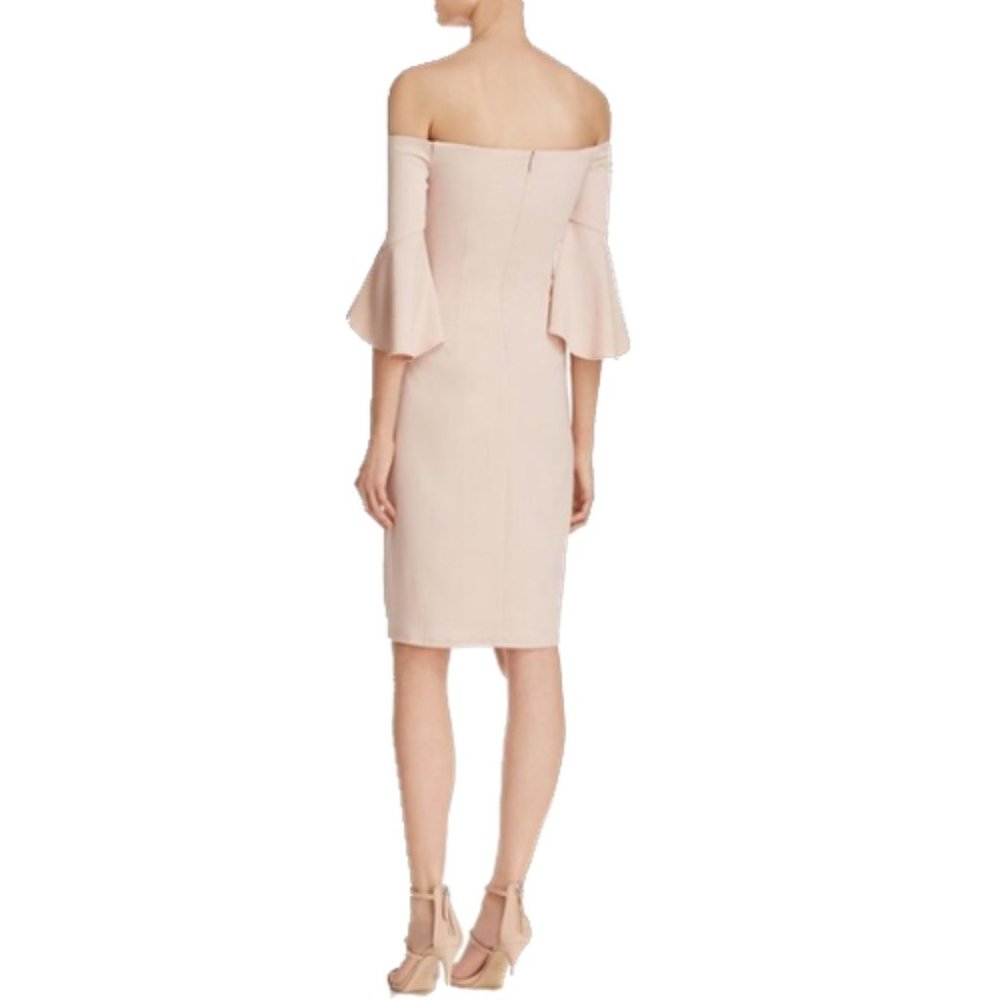 NWT LAUNDRY BY SHELLI SEGAL Blush Cocktail Dress - Picture 3 of 7